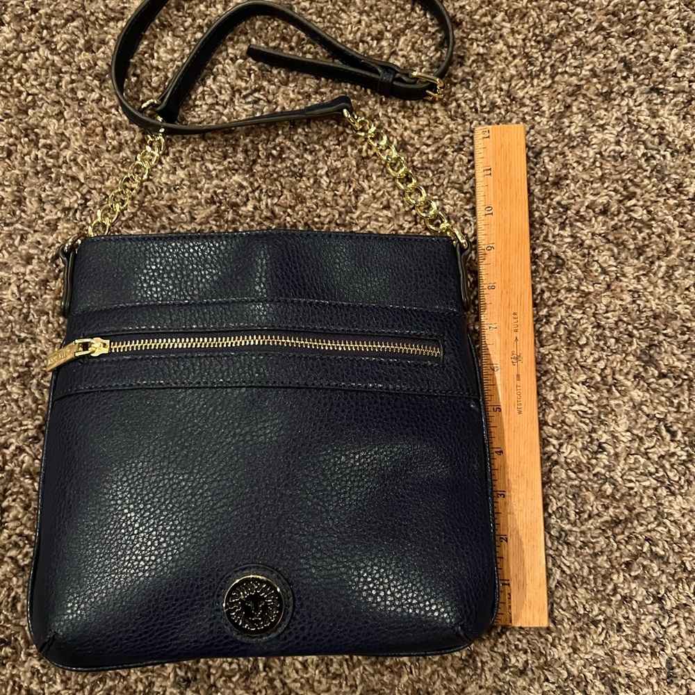 Anne Klein Navy Blue Crossbody with adjustable strap, gold tone hardware, NWOT - Picture 13 of 13